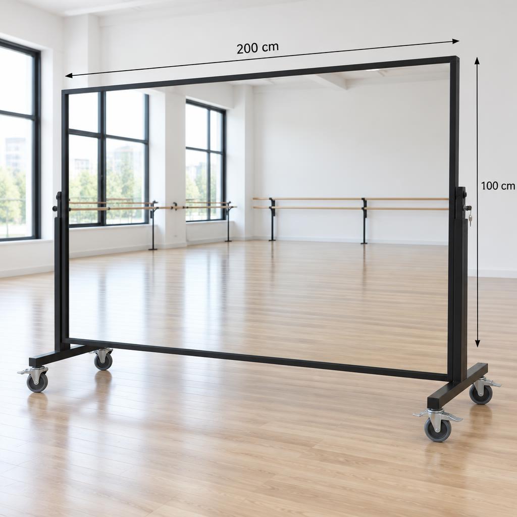 Mobilní taneční zrcadlo 2 × 1 m